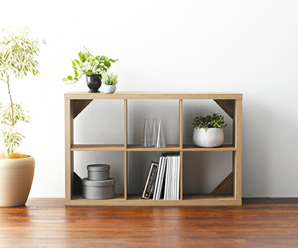 楽天市場】本棚 オープンラック 2段 シンプルデザイン シェルボワ 約幅