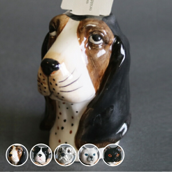 楽天市場】花瓶 一輪挿し フラワーベース 犬 猫 タグ付 （ 花びん 花器