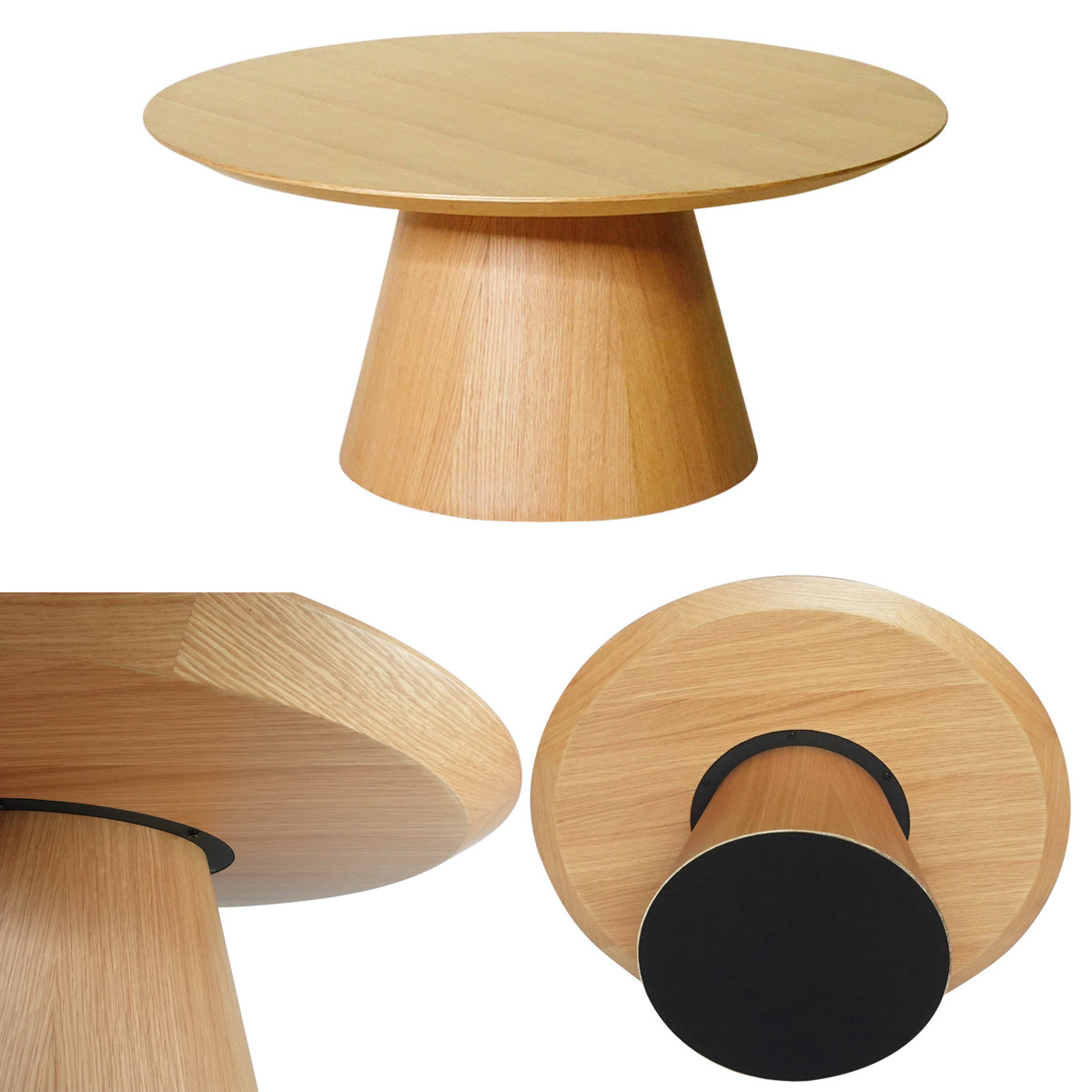 楽天市場】コーヒーテーブル 円型 直径92cm 高さ42cm オーク ピルツ