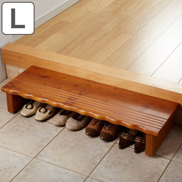 楽天市場】玄関 踏み台 天然木玄関台 幅60cm （ 送料無料 木製 玄関台