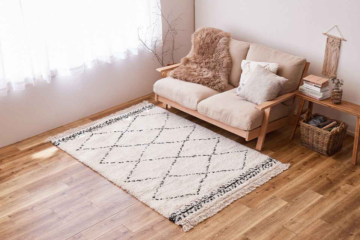 楽天市場】ラグ ベルギー製 ウィルトンラグ BOHO ベニワレン 100×150cm