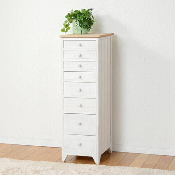 楽天市場】チェスト 8段 シャビーウッド 幅31cm （ 送料無料 収納