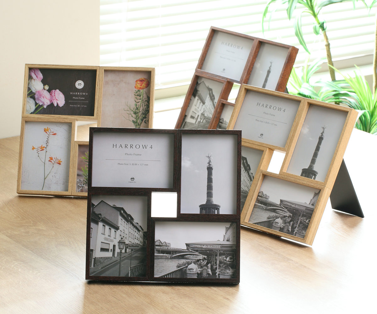 楽天市場】フォトフレーム HARROW4 L判 スタンド 壁掛け （ フォト