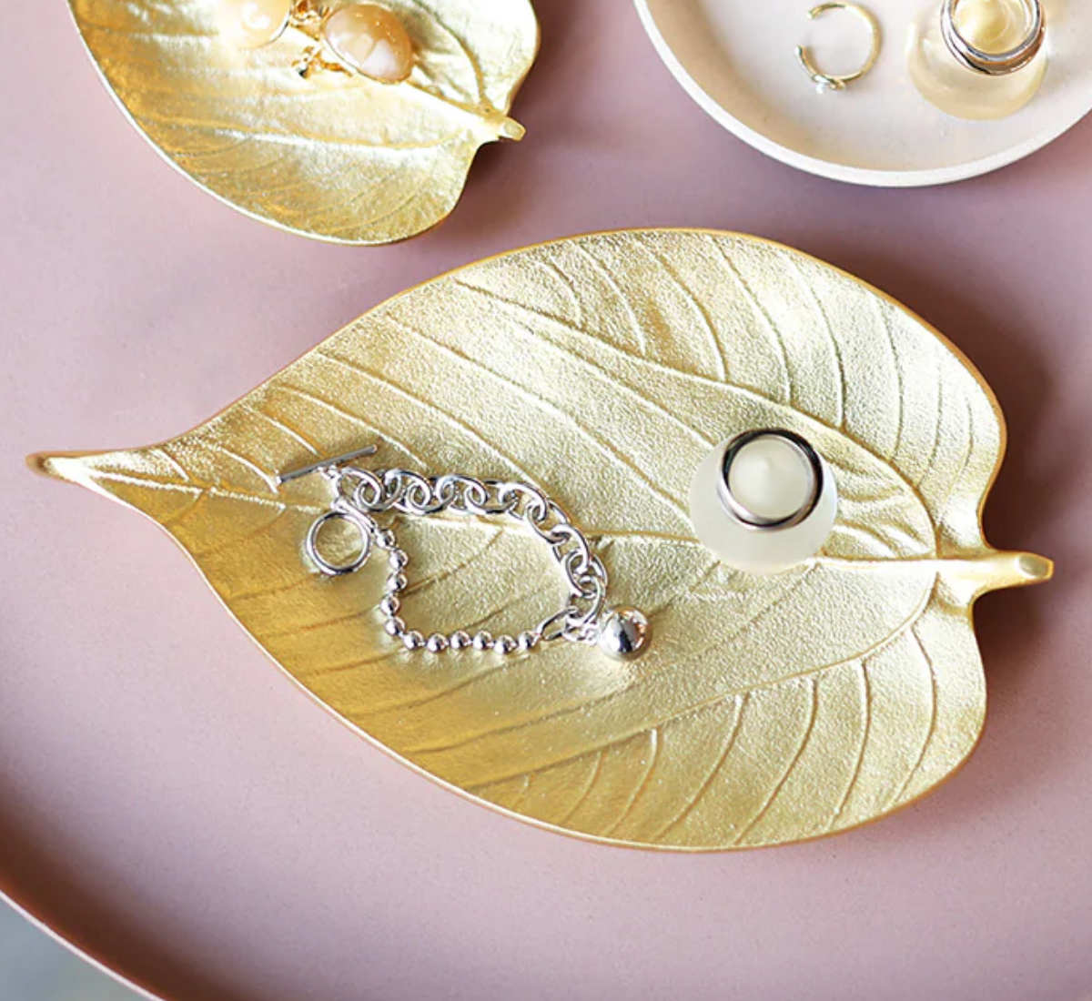 楽天市場】アクセサリートレー LEAF TRAY L 葉 アルミニウム