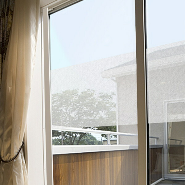 楽天市場】窓貼りシート メッシュタイプ ホワイト 90cm×46cm丈 複層