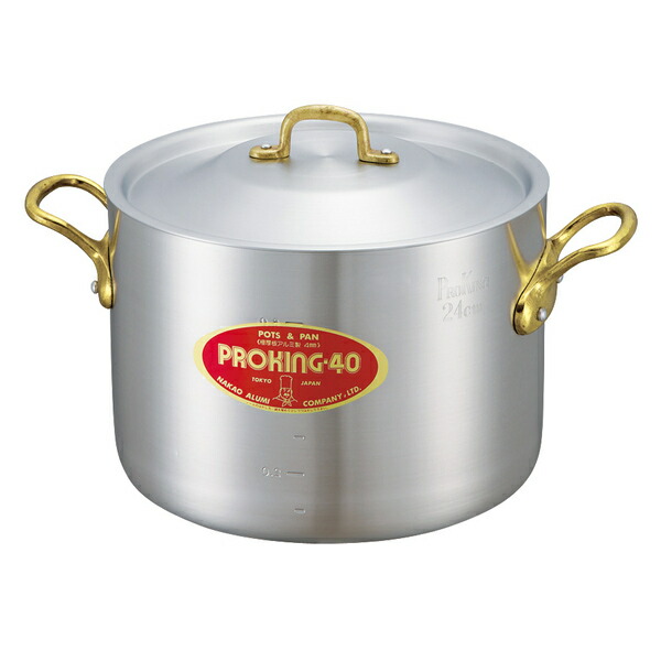 楽天市場】半寸胴鍋 33cm 18L ガス火専用 プロキング 業務用 中尾