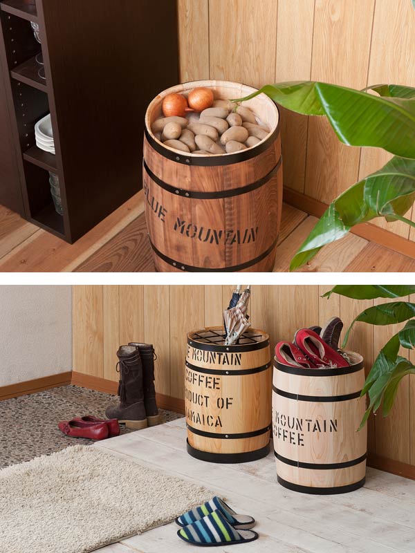 楽天市場】コーヒー樽 木樽 ヒノキ製 Mサイズ 高さ43cm （ インテリア