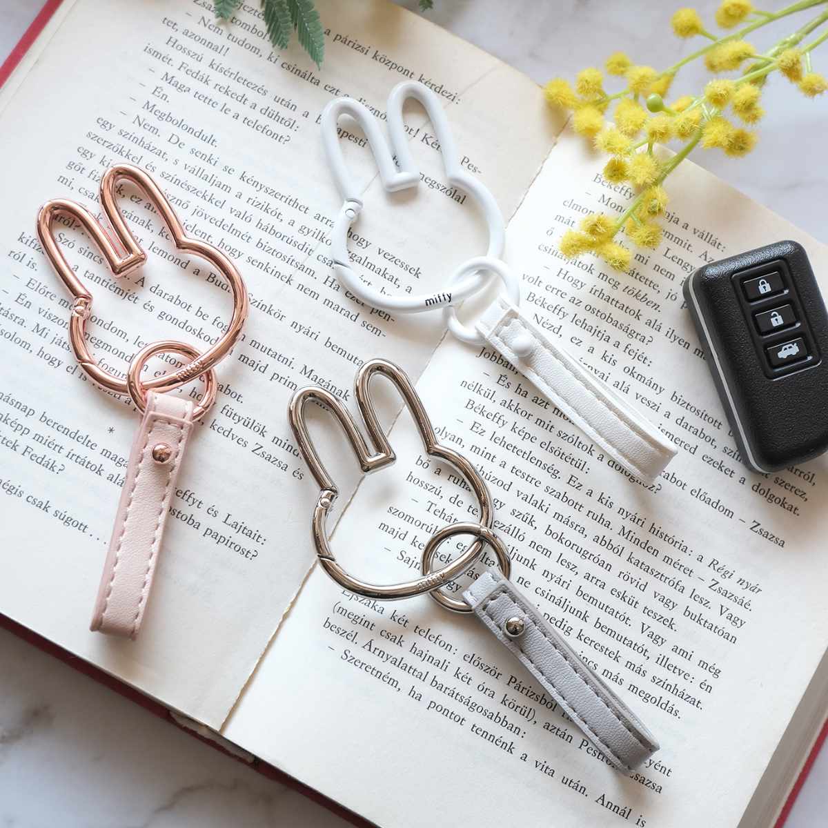 楽天市場】キーホルダー ミッフィー カラビナ スマートキーホルダー