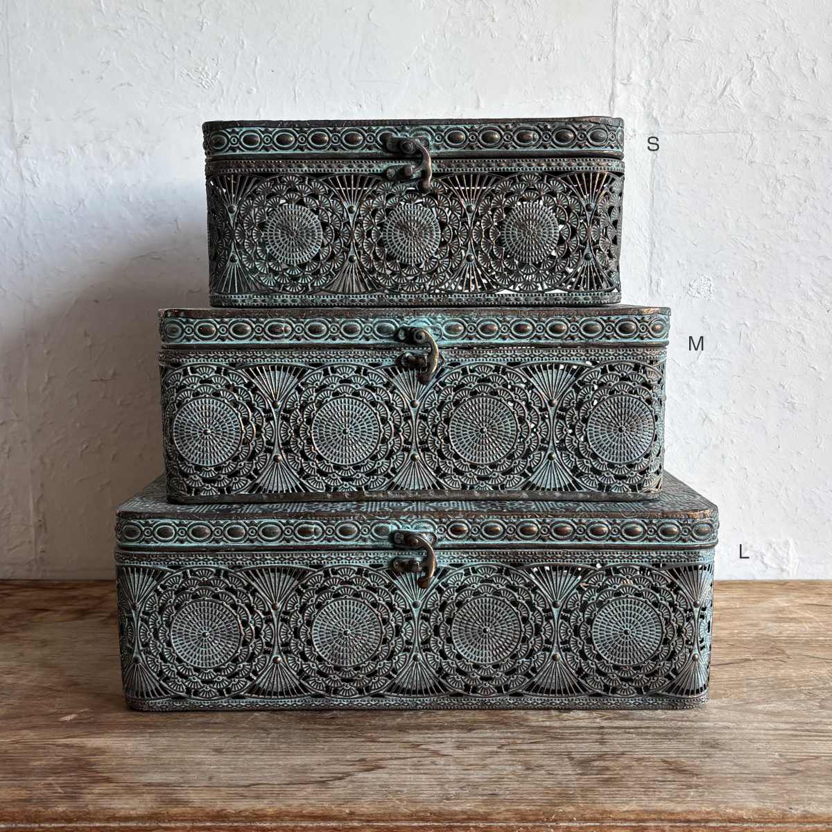 楽天市場】収納ボックス アンクブリキボックス 小物入れ ふた付き