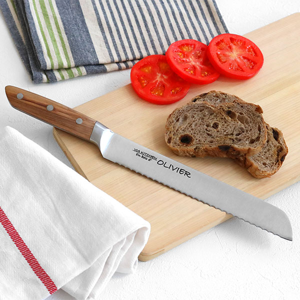 楽天市場】包丁 パン切り包丁 刃渡り20cm 木柄 日本製 バイアキッチン