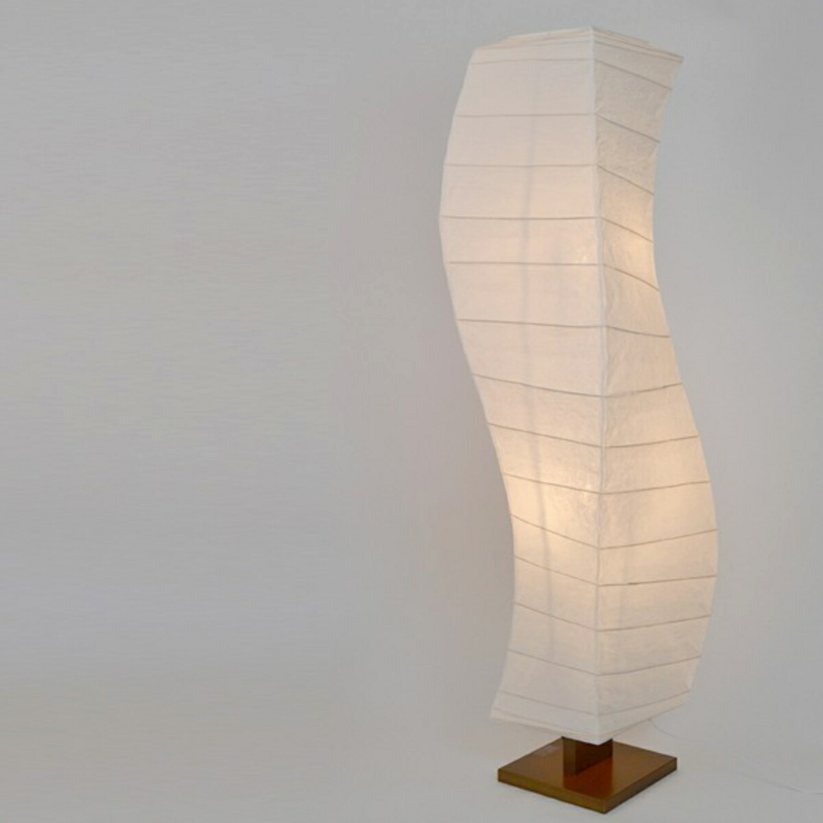 楽天市場】フロアライト 2灯 flow 和紙 波型 揉み紙 日本製 彩光