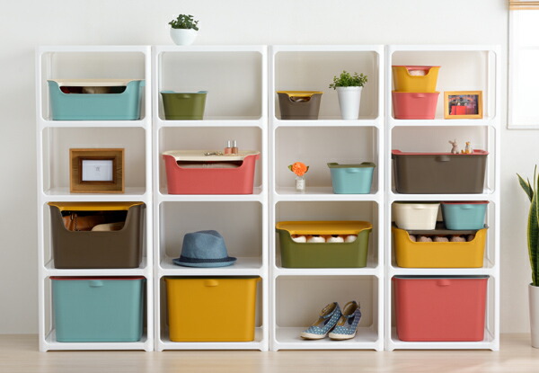 楽天市場】オープンラック カタス 3段 収納棚 収納 カラーボックス