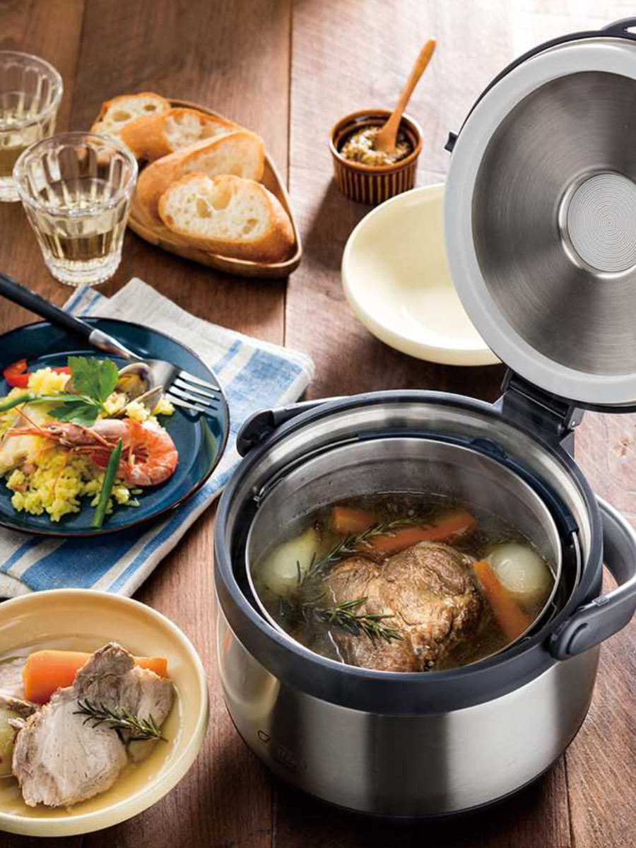 楽天市場】真空保温調理鍋 2.7L IH対応 デリカクック レシピ本付き