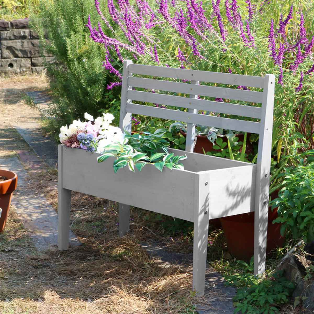 楽天市場】プランタースタンド 天然木 チェア型 幅80cm 木製