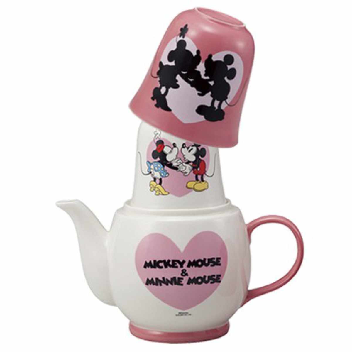 楽天市場】ティーポット＆カップセット ミッキーマウス＆ミニーマウス