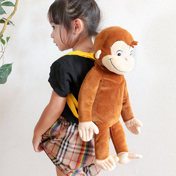 楽天市場】リュック おさるのジョージ ぬいぐるみ キッズ キャラクター