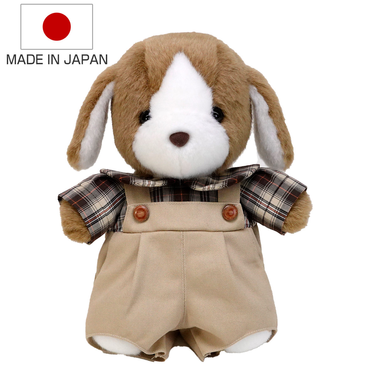 楽天市場】ぬいぐるみ サンディ ブラウンチェックシャツ Mサイズ