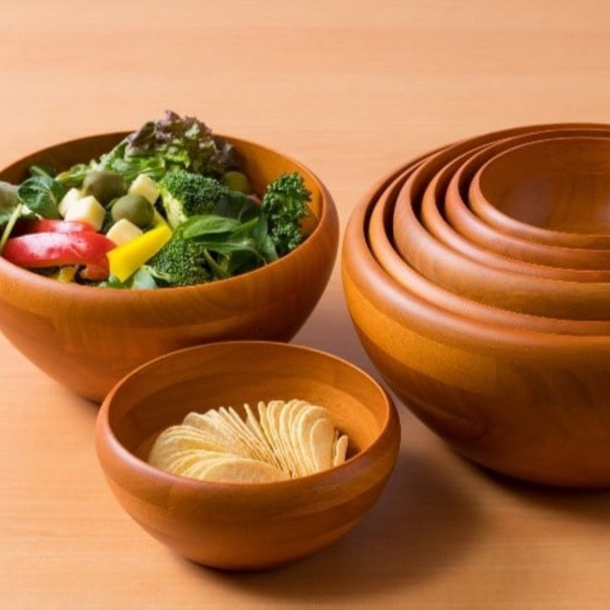 楽天市場】ボウル 鉄鉢 サラダボール 幅13～20.5cm （ 木製 器 うつわ