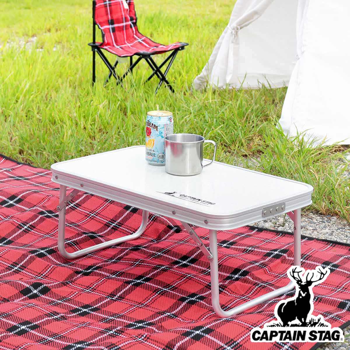 楽天市場】アウトドアテーブル 折りたたみ 56×34cm アルミ FDテーブル