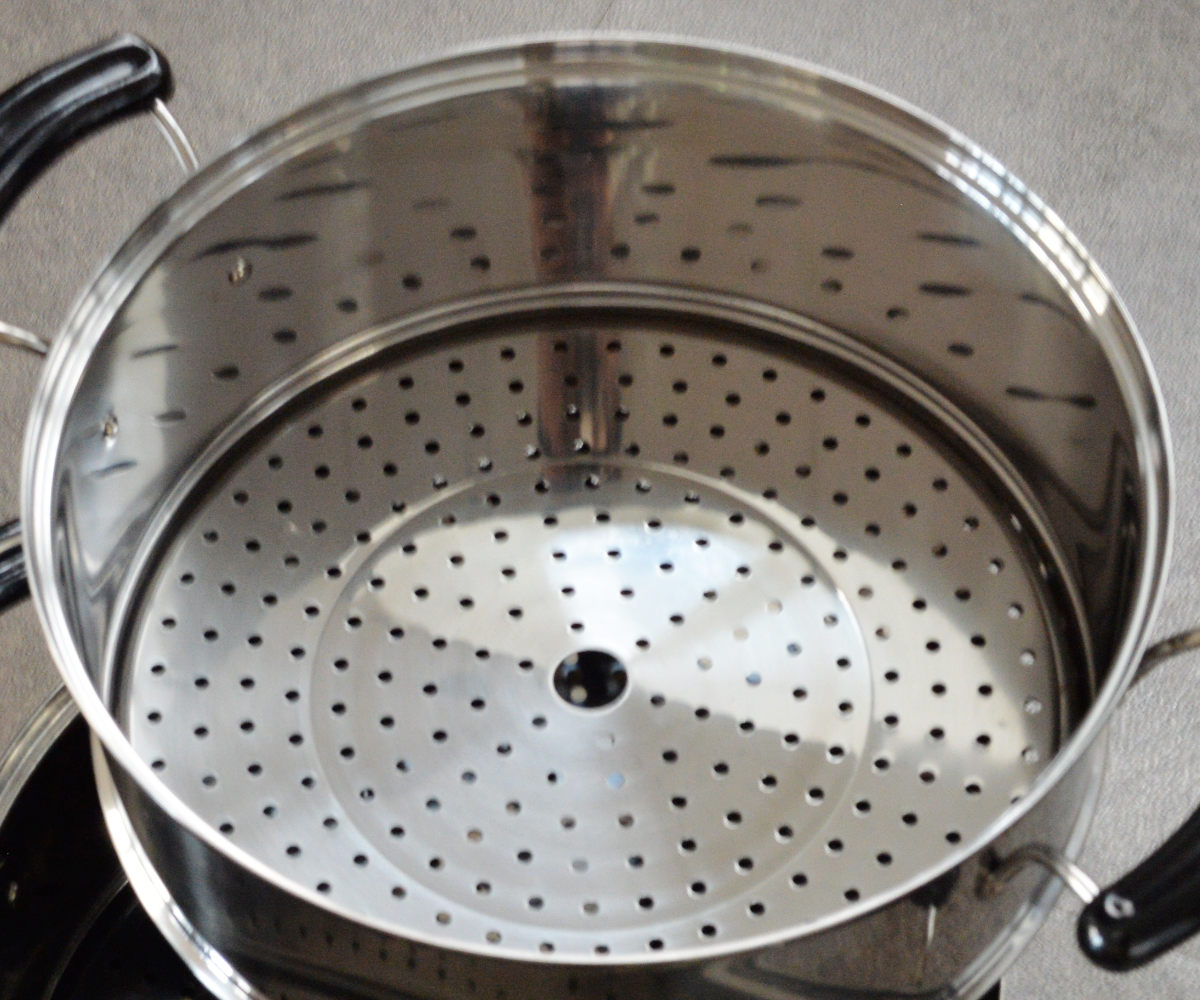 楽天市場】3段蒸し器 30cm IH対応 だんらん ガラス蓋付き 3升用