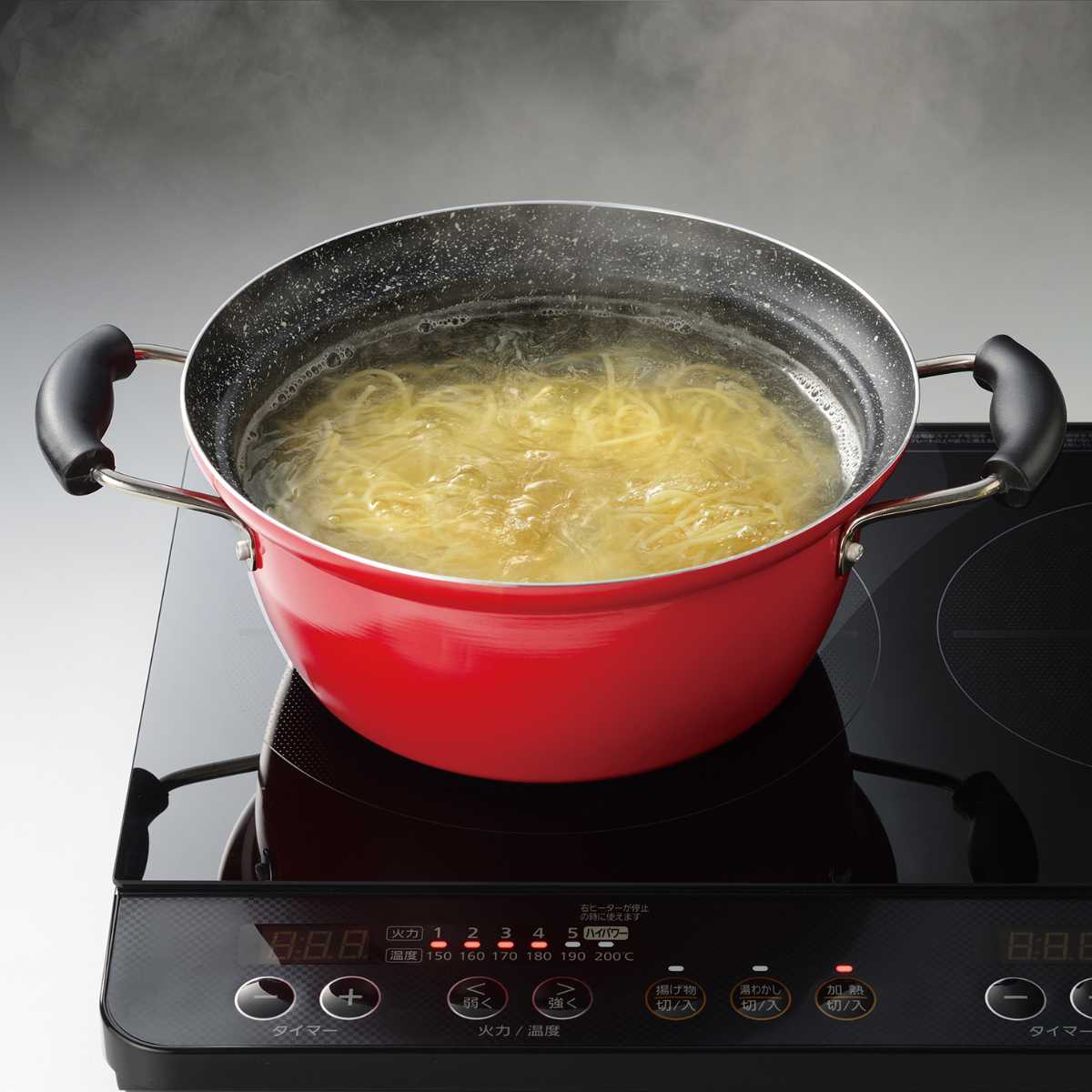 楽天市場】両手鍋 20cm IH対応 にこみーな フチ付き （ ガス火 IH ih