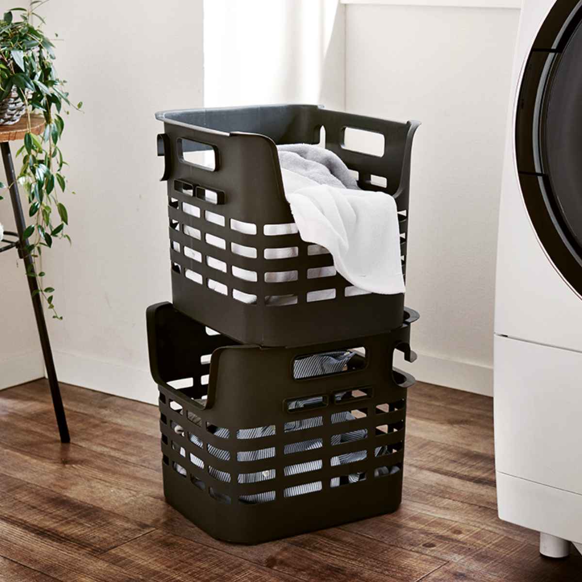 楽天市場】ランドリーバスケット アルベットランドリー ヴィンテージ