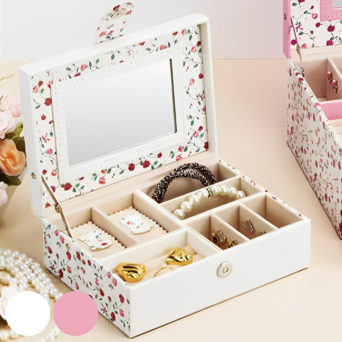 ジュエリー収納トランクボックス ジュエリー収納トランクボックス 横幅