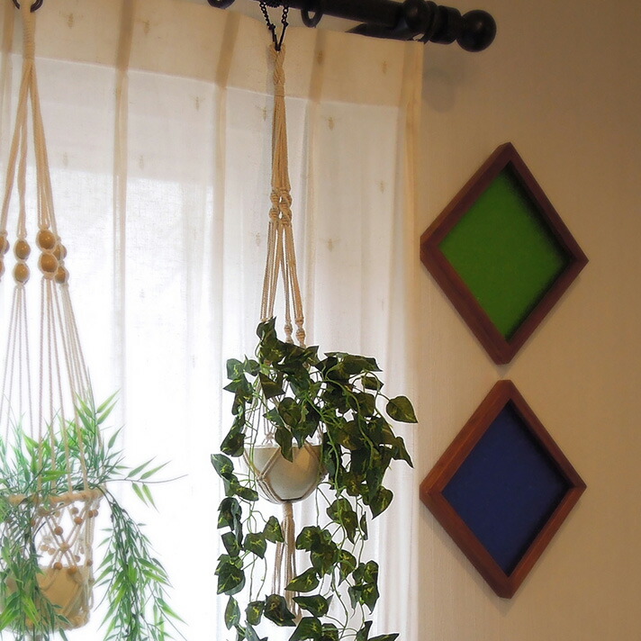 マクラメプラントハンガー【53931】 /アジアン雑貨・バリ雑貨