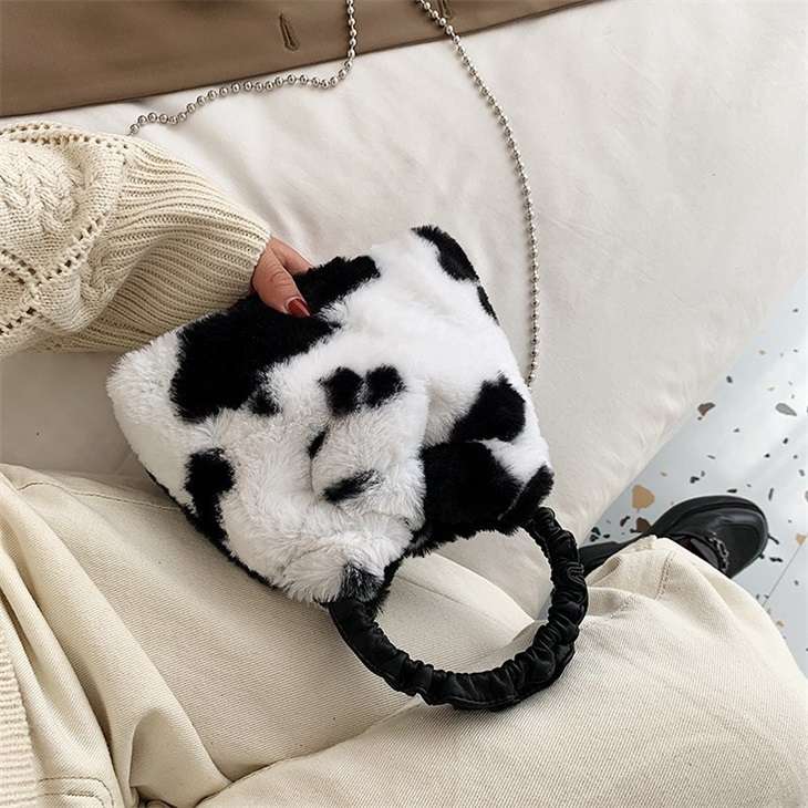 ファーバッグ ハンド バッグ ショルダーバッグ チェーンバッグ