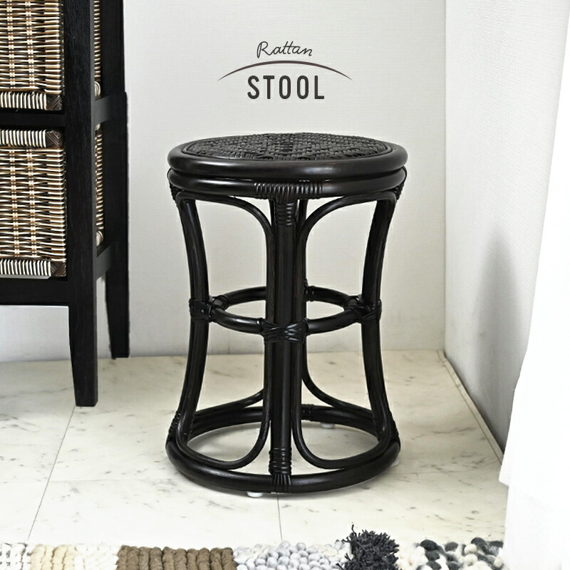 楽天市場】籐椅子 スツール 腰掛け ラタンチェア ラタン 籐製 軽い