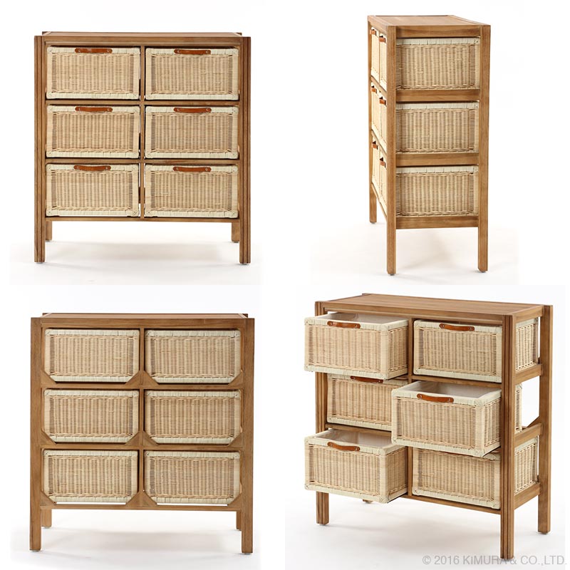 楽天市場】アジアン家具 チェスト 収納 キャビネット シェルフ ラック