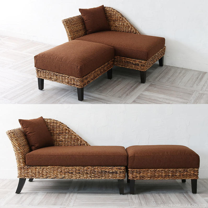 楽天市場】アジアン家具 アジアンソファー ラタン バナナリーフ 2人