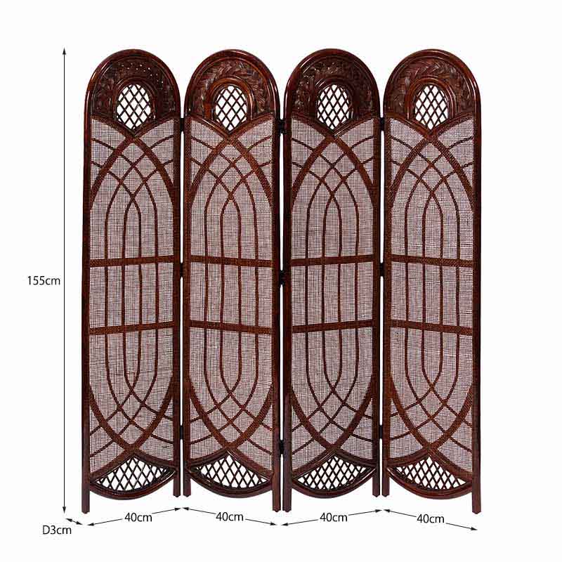 楽天市場】アジアン家具 パーテーション 4連 間仕切り 衝立 スクリーン