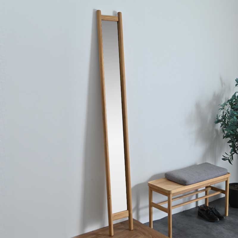 楽天市場】ミラー スタンドミラー 立て掛け 175cm 全身 姿見 チーク