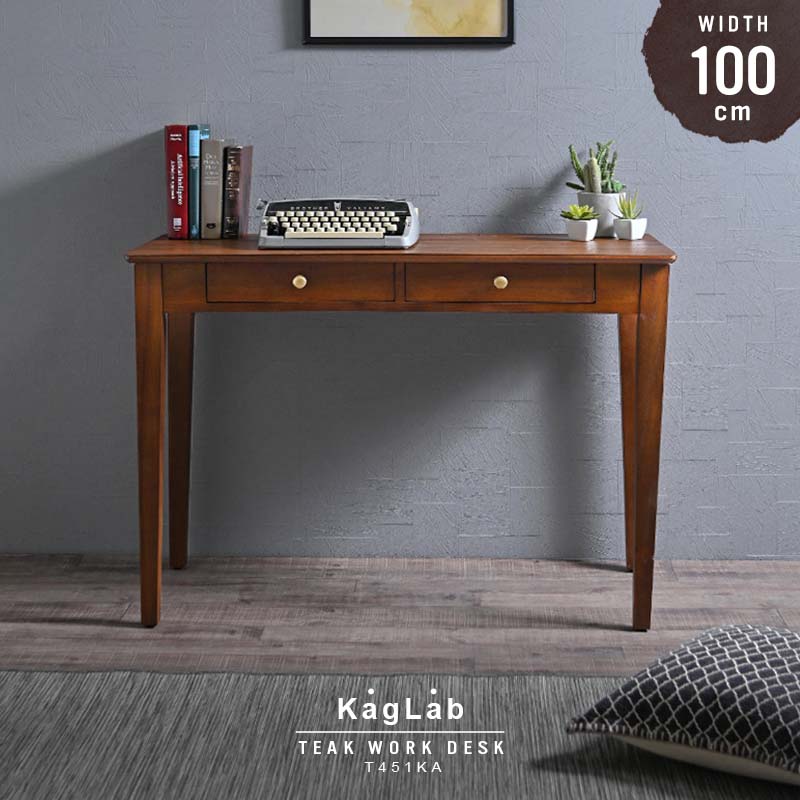 楽天市場】アジアン家具 チーク材 無垢材 パソコンデスク T451KA
