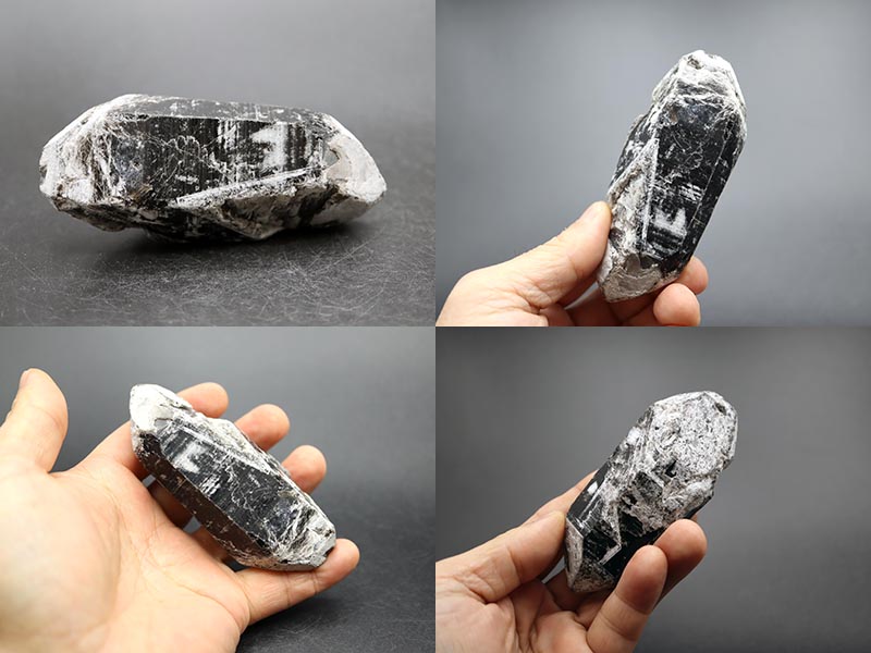 楽天市場】内モンゴル産 天然モリオンDT原石 145g 白い母岩が付着の