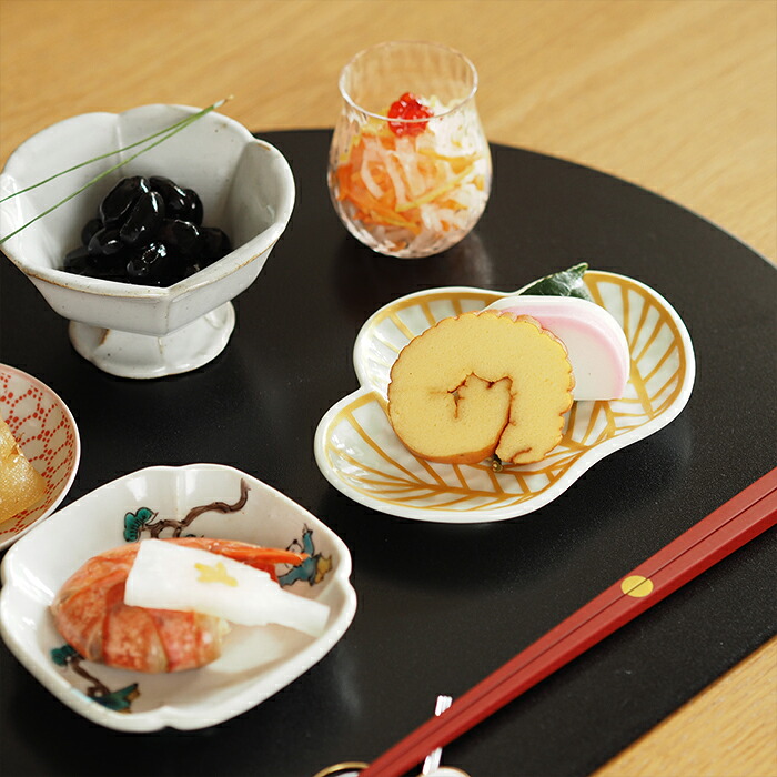 幸楽窯 錦 金 松葉形 銘々皿 | 食器と料理道具の専門店「プロキッチン」