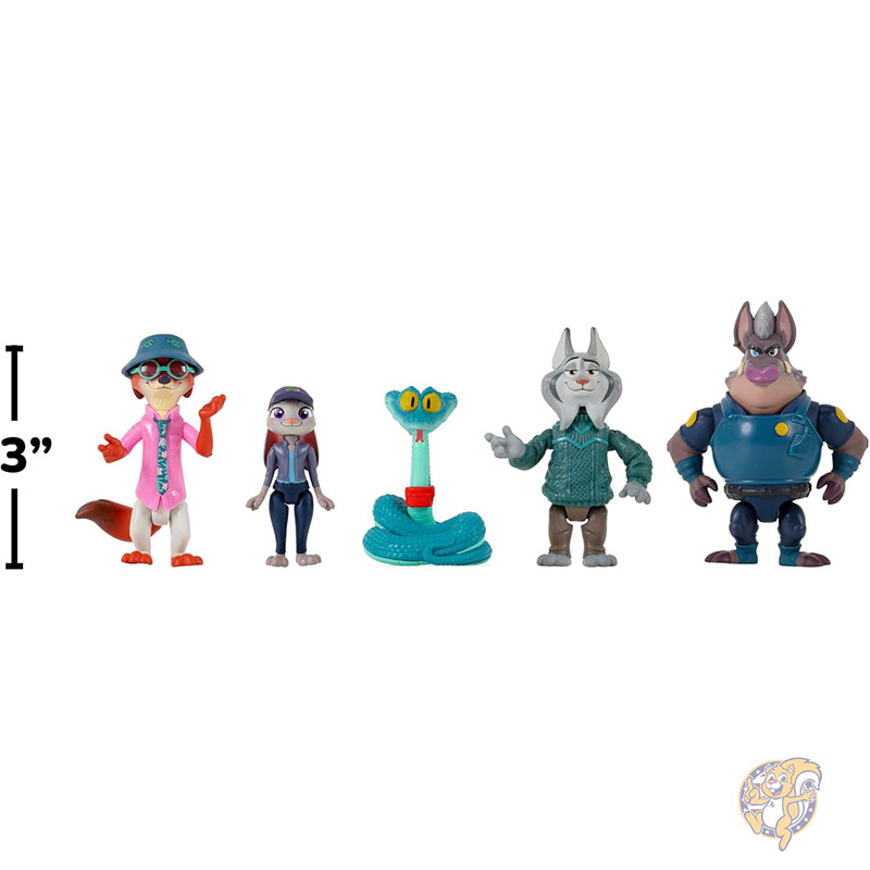 楽天市場】ディズニー ズートピア2 アドベンチャー 5パック 可動式 3