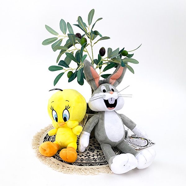 ルーニー・テューンズ バックス・バニー ぬいぐるみ グレー