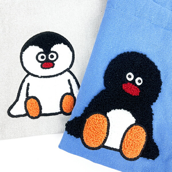 ピングー(PINGU)×松本セイジ 相良刺繍巾着（PINGU） 小物入れ