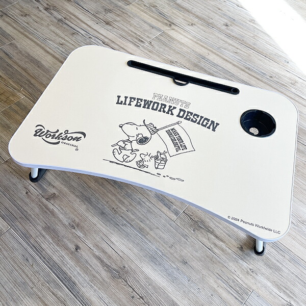 スヌーピー 折り畳みミニテーブル(スヌーピー&ウッドストック