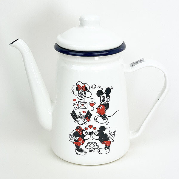 ディズニー ミッキー＆ミニー ホーローカフェポット キッチン Disney
