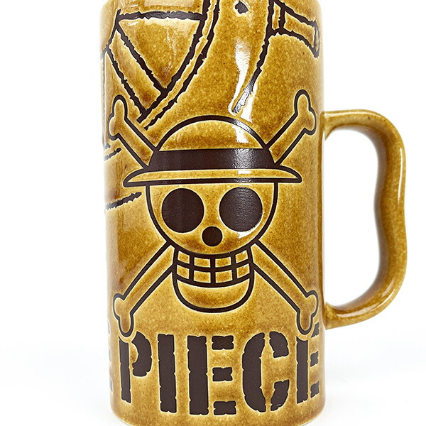 ワンピース 撥水ジョッキマグ 海賊旗 (茶) ONE PIECE 日本製 日本製