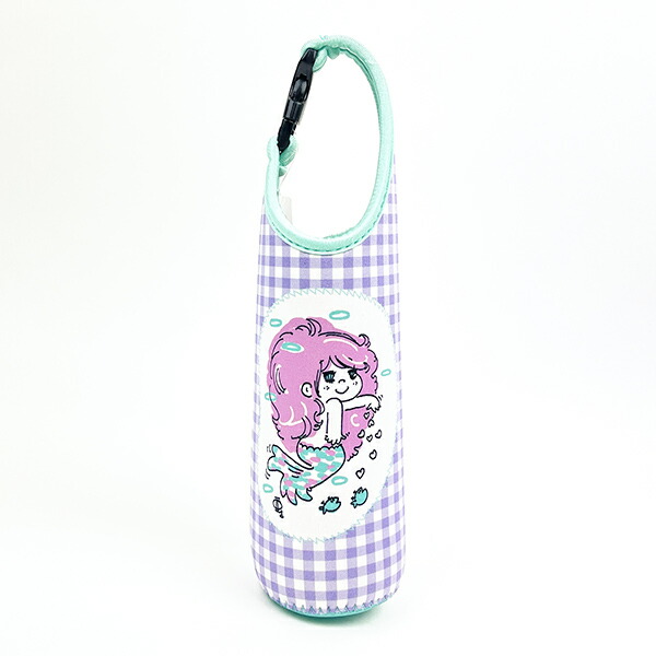 水森亜土 ペットボトルカバー 600m マーメイド パープル ランチ