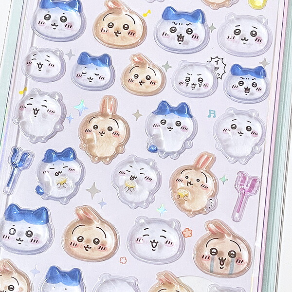 ちいかわ ちいかわ×ハチワレ×うさぎ ボンボンドロップシール 文具