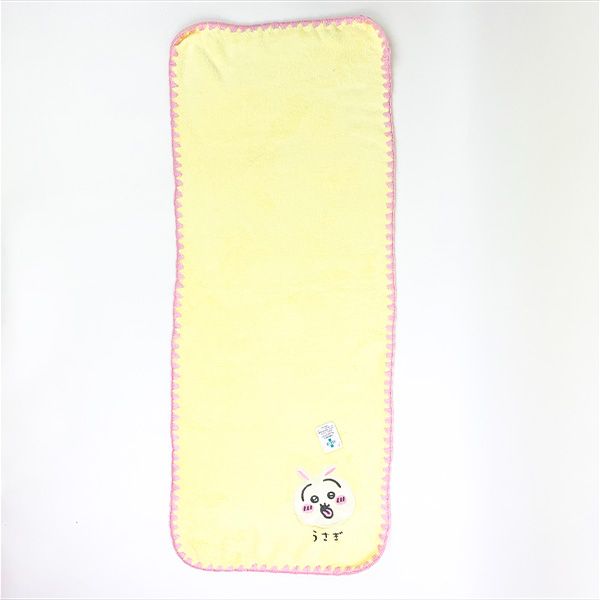 ちいかわ シンプルうさぎ フェイスタオル バスグッズ スポーツ イエロー