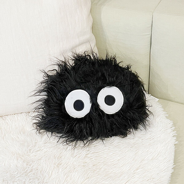 となりのトトロ まっくろくろすけ ダイカットクッション インテリア