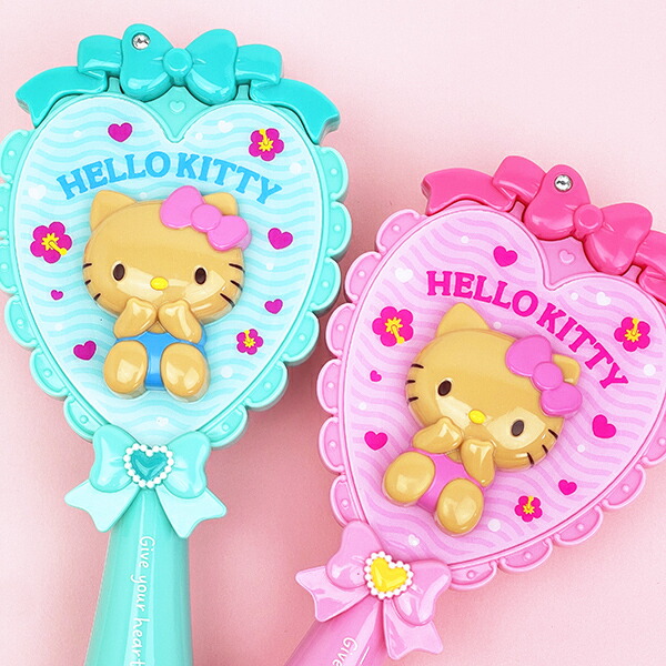 サンリオ 日焼け キティ ヘアブラシ (ミント） くし Sanrio