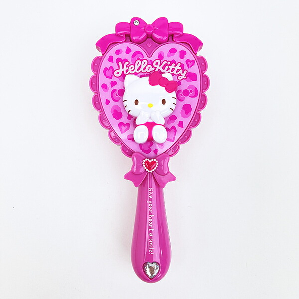 サンリオ ハローキティ ヒョウ柄 ヘアブラシ (ピンク） くし Sanrio