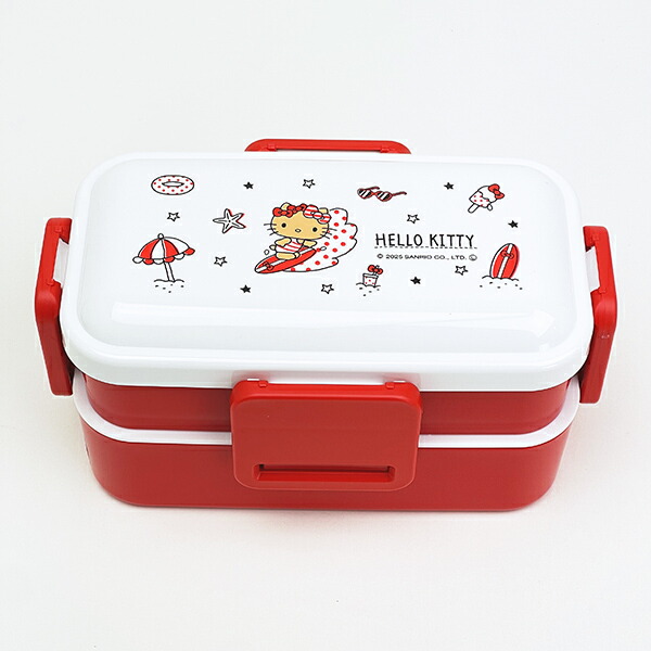 サンリオ 日焼け キティ ふわっと2段弁当箱 ランチ 日本製 Sanrio